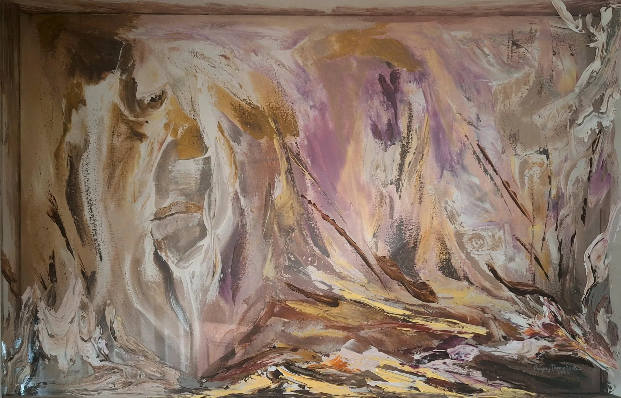 With the Veil Gone, abstract painting
